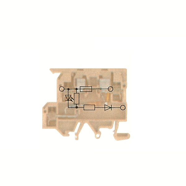 Fuse terminal, Screw connection, Fuse cartridge, with LED, One end wit image 1