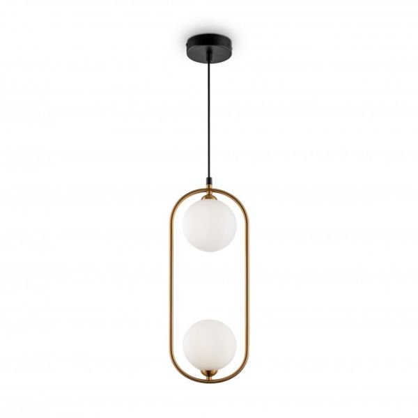 Modern Ring Pendant Lamp Brass image 3