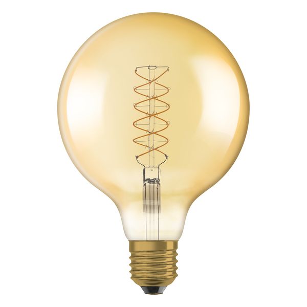 Vintage 1906 LED CLASSIC SLIM FILAMENT Globe DIMMABLE 4.8W 822 Gold E2 image 2