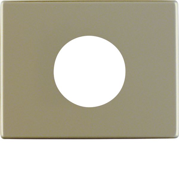 Centre plate for push-button/pilot lamp E10, arsys, light bronze matt, image 1