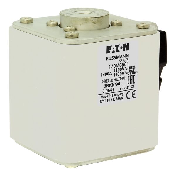 Fuse-link, high speed, 1400 A, AC 1100 V, size 3, 76 x 92 x 83 mm, aR, IEC, UL, single indicator image 9