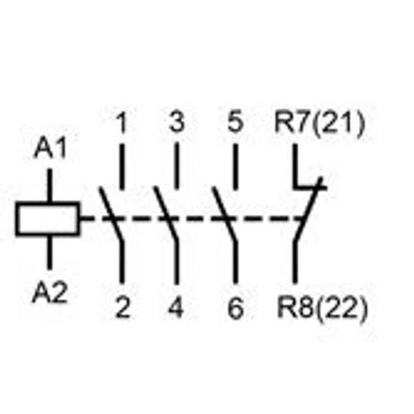 Modular contactor 25A, 3 NO + 1 NC, 24VAC, 2MW image 2