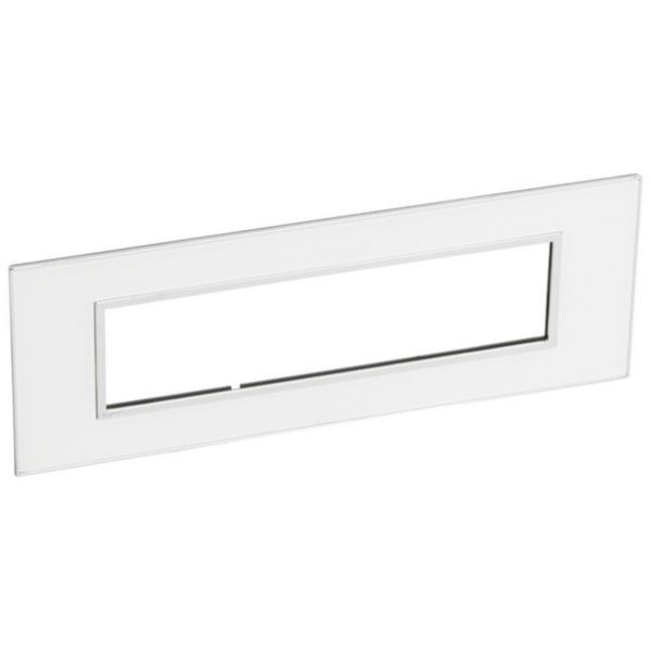 Arteor Surround Plate 8 Module Square Mirror White image 1