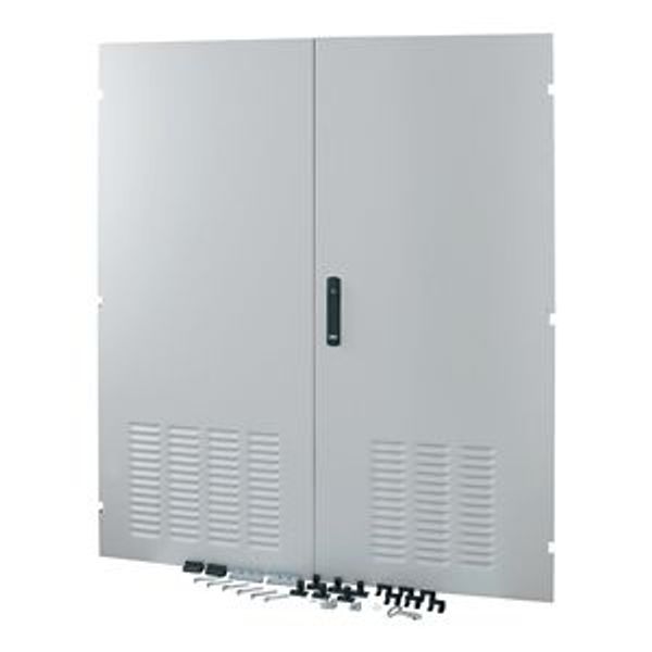 Section door, ventilated IP42, two wings, HxW = 1800 x 1100mm, grey image 4