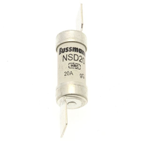 Fuse-link, LV, 20 A, AC 550 V, BS88/F1, 14 x 59 mm, gL/gG, BS image 2