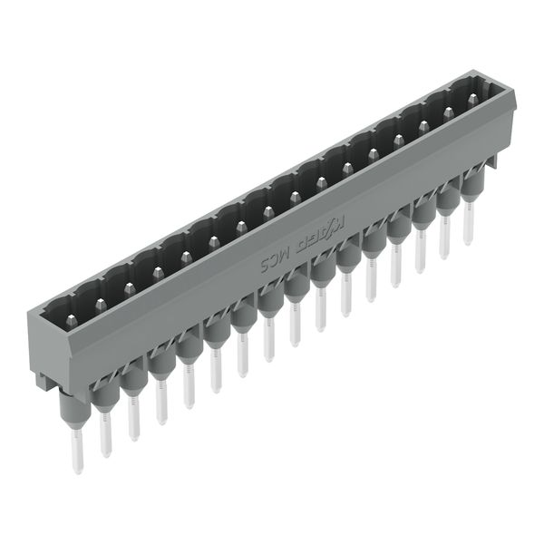 Male connector for rail-mount terminal blocks 1.2 x 1.2 mm pins straig image 1
