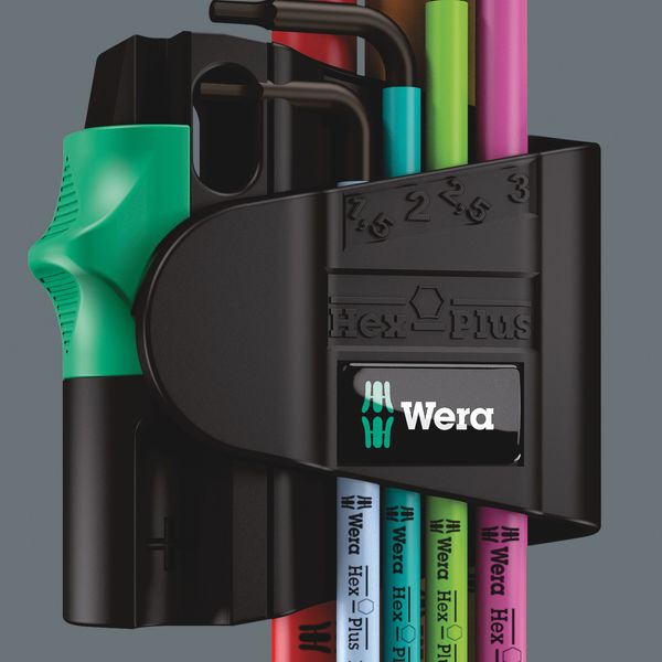 950/7 Hex-Plus Multicolour Magnet 1 L-key set, metric, BlackLaser, 7 pieces image 9