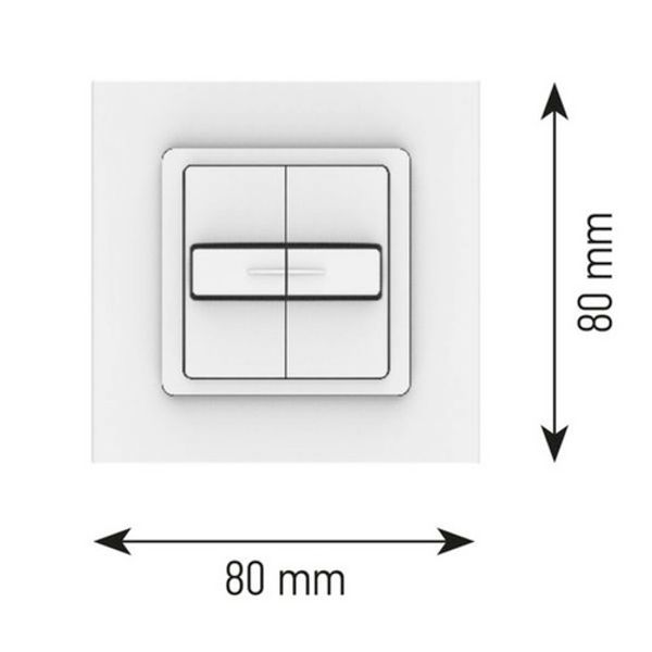 Somfy control button panel Smoove Duo IN 1800536 image 1