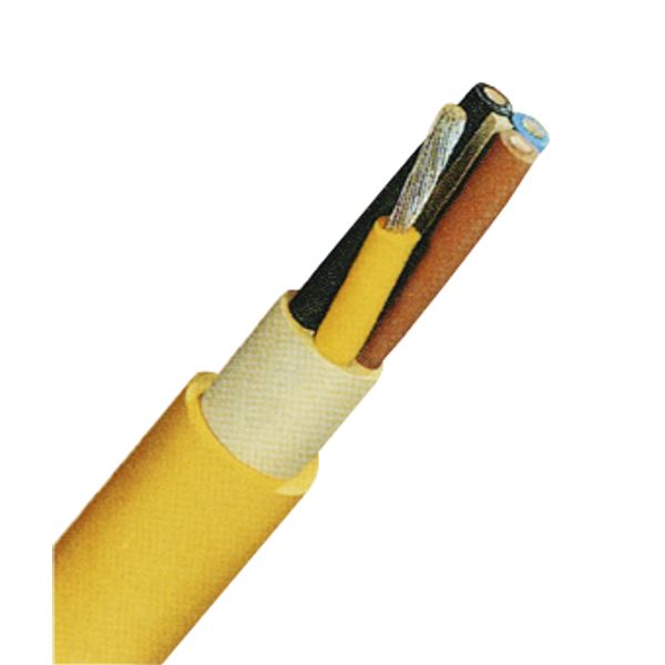 Rubber Sheated Cable NSSH”u-J 4x16 yellow, tinned image 1