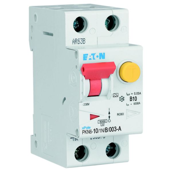 RCD/MCB combination, 10 A, 30 mA, MCB trip characteristic: B, 1p+N, RCD trip characteristic: A image 10