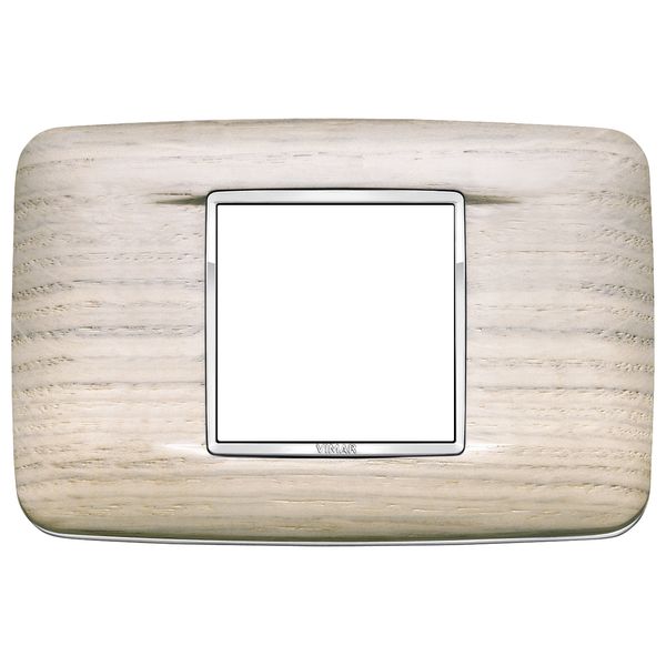 Round plate 2centM Wood white oak image 1