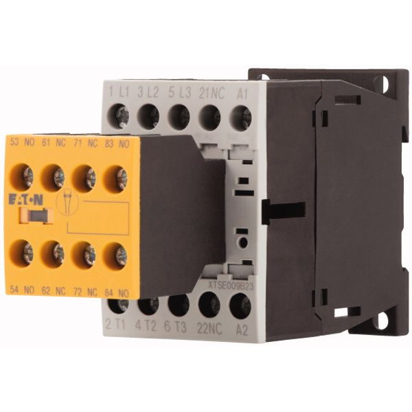 Safety contactor, 380 V 400 V: 4 kW, 2 N/O, 3 NC, 230 V 50 Hz, 240 V 60 Hz, AC operation, Screw terminals, with mirror contact. image 3