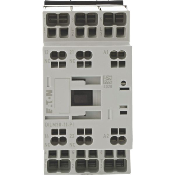Contactor, 3 pole, 380 V 400 V 18.5 kW, 1 N/O, 1 NC, 110 V 50 Hz, 120 V 60 Hz, AC operation, Push in terminals image 13