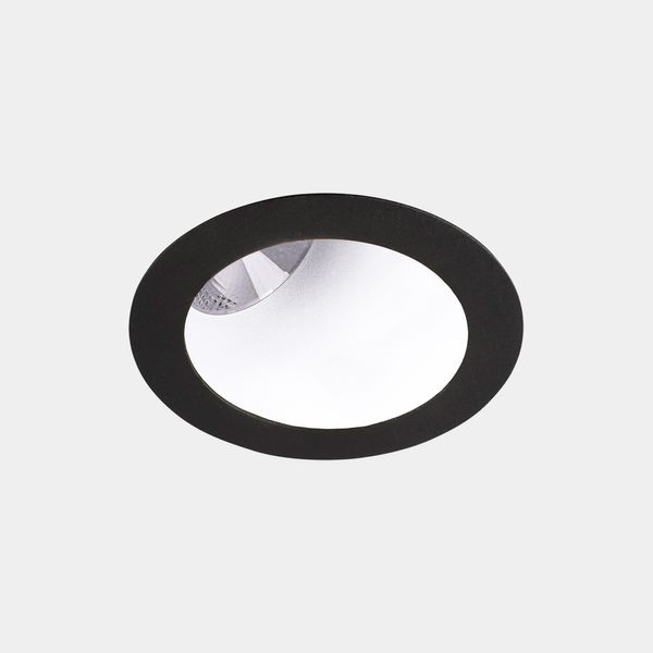 Downlight Play Deco Asymmetrical Round Fixed 17.7W LED warm-white 3000K CRI 90 32.7º Black/White IP54 1532lm image 1
