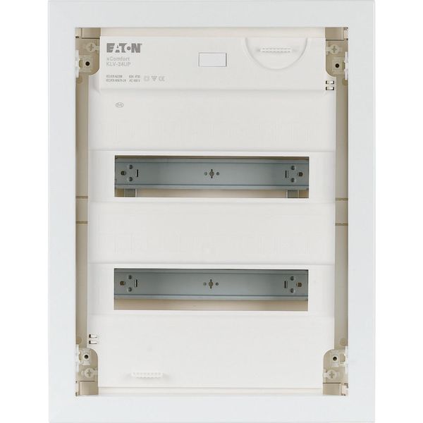 Compact distribution board-flush mounting, 2-rows, super-slim sheet steel door image 6