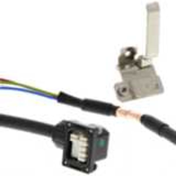 1S series servo motor power cable, 50 m, 230 V: 100 to 750 W image 3