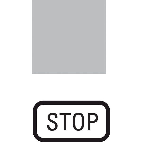 Insert label, transparent, STOP image 3