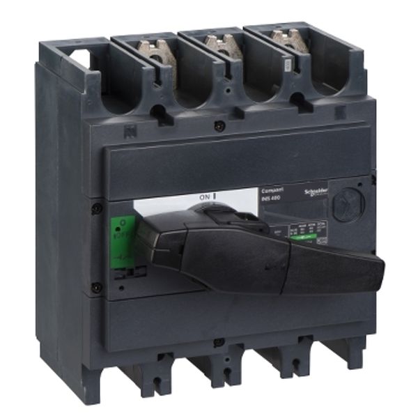 switch disconnector, Compact INS400 , 400 A, standard version with black rotary handle, 3 poles image 2
