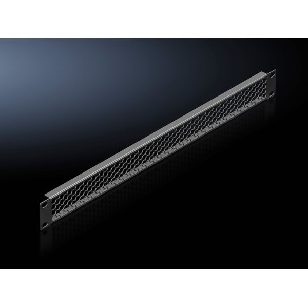 Vent trim panel 482.6 mm (19"), 1 U, RAL 9005 image 4