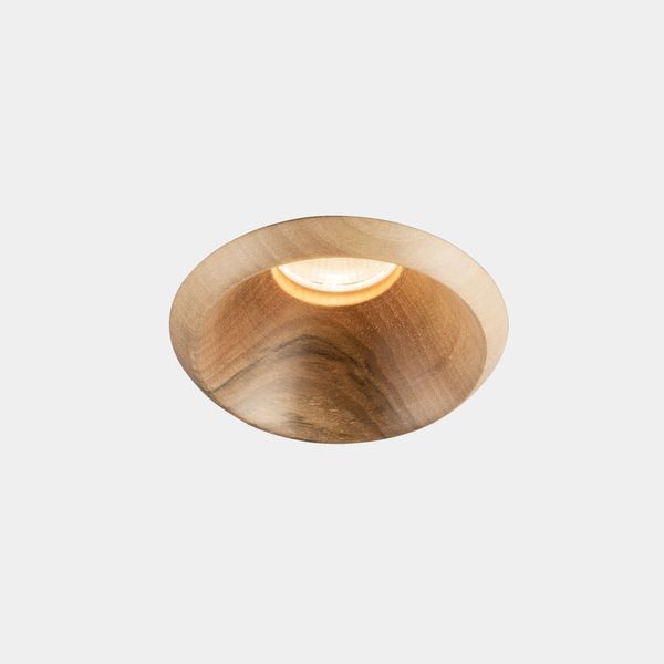 Downlight Play Raw Walnut 11.9W LED neutral-white 4000K CRI 90 19.9º PHASE CUT Walnut wood IP54 1282lm image 1