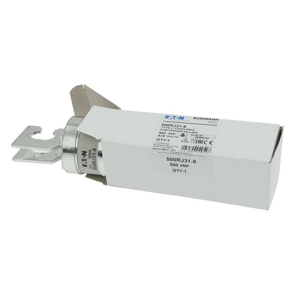 Utility fuse-link, LV, 500 A, AC 415 V, BS88/J, 49 x 131 mm, gL/gG, BS, 92mm fixing centres image 36