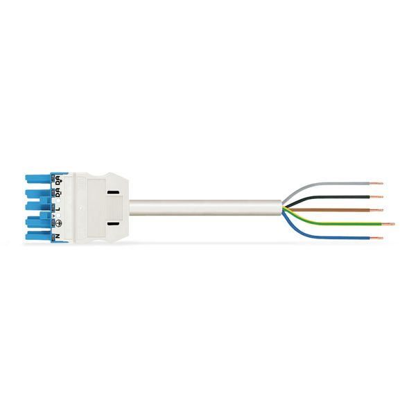 pre-assembled connecting cable Cca Socket/open-ended blue image 1