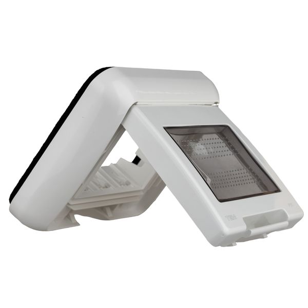 Outdoor flush mount box, IP55, transparent lid, 2M, white image 4