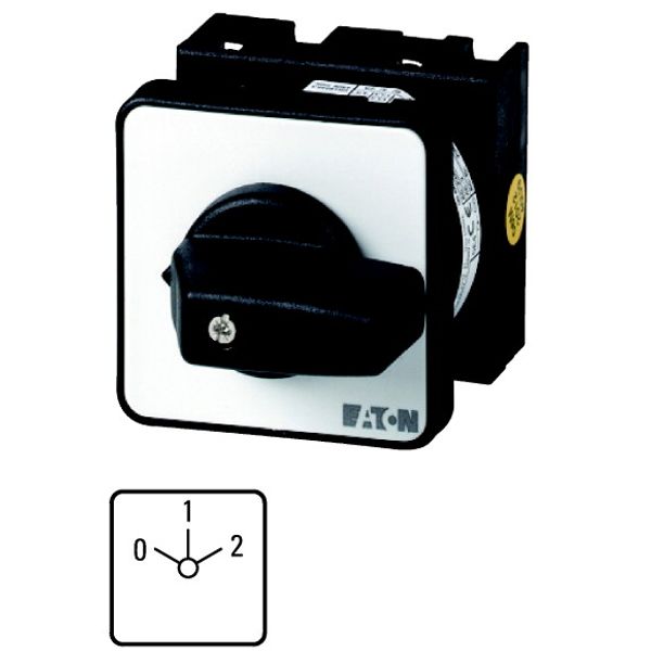 Multi-speed switches, T0, 20 A, flush mounting, 4 contact unit(s), Contacts: 7, 60 °, maintained, With 0 (Off) position, 0-1-2, SOND 29, Design number image 1