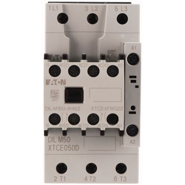 Contactor, 380 V 400 V 22 kW, 2 N/O, 2 NC, 230 V 50 Hz, 240 V 60 Hz, AC operation, Screw terminals image 2