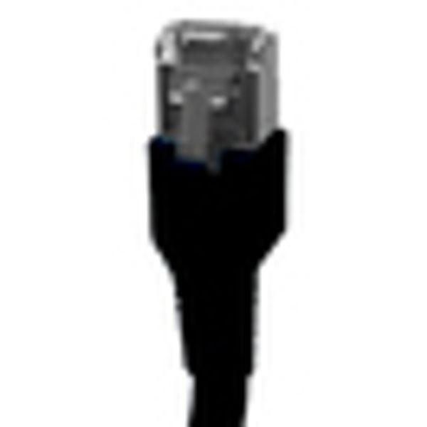 Patchcord RJ45 shielded Cat.6a 10GB, LS0H, black,   0.5m image 5