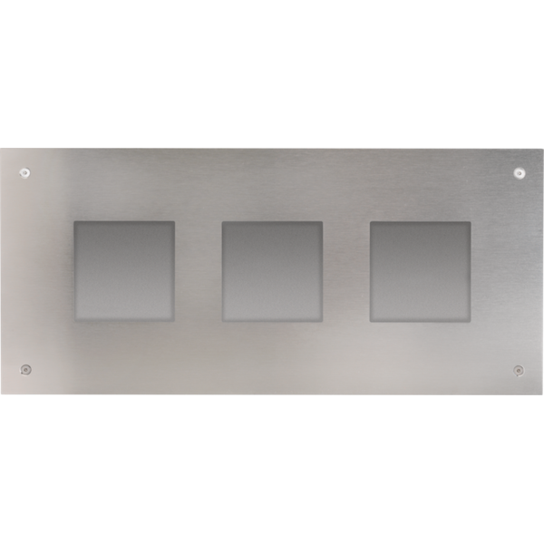 Front plate and flush-mounting box for modular external unit image 1