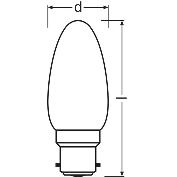 LED CLASSIC B P 4W 827 Frosted B22d image 6