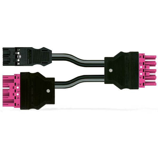 pre-assembled Y-cable Eca 2 x plug/socket black image 5