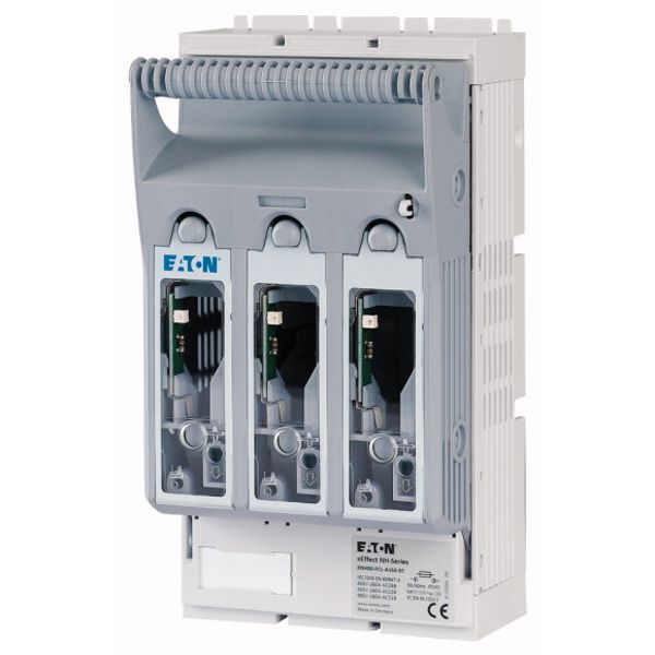 NH fuse-switch 3p box terminal 1,5 - 95 mm², mounting plate, light fuse monitoring, NH000 & NH00 image 1