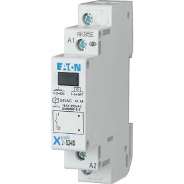 Impulse relay, 24AC/12DC, 1NO, 16A, 50Hz, 1SU image 2