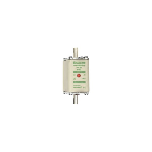 Fuse-link NH00 aM 690VAC 80A live tags Double indicator image 1