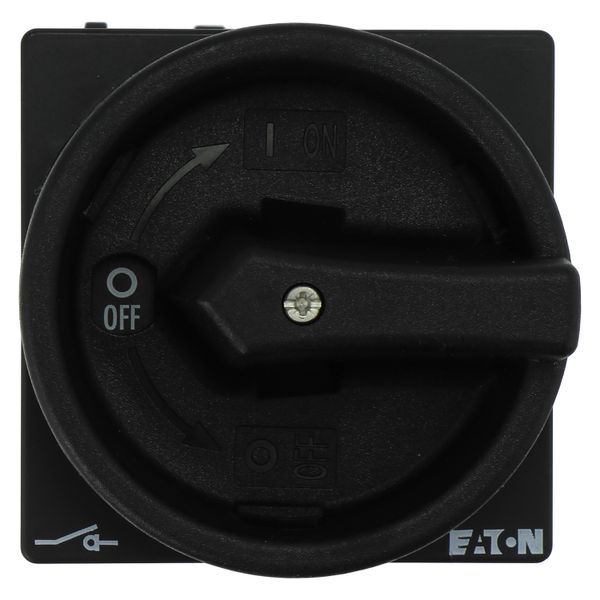 Main switch, P1, 40 A, rear mounting, 3 pole, STOP function, With black rotary handle and locking ring, Lockable in the 0 (Off) position image 12