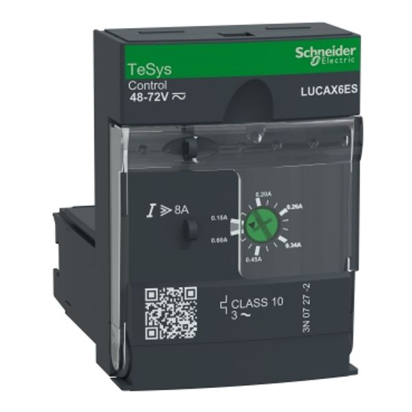 Standard control unit, TeSys Ultra, 0.15-0.6A, 3P motors, thermal magnetic protection, class 10, coil 48-72V AC/DC image 4