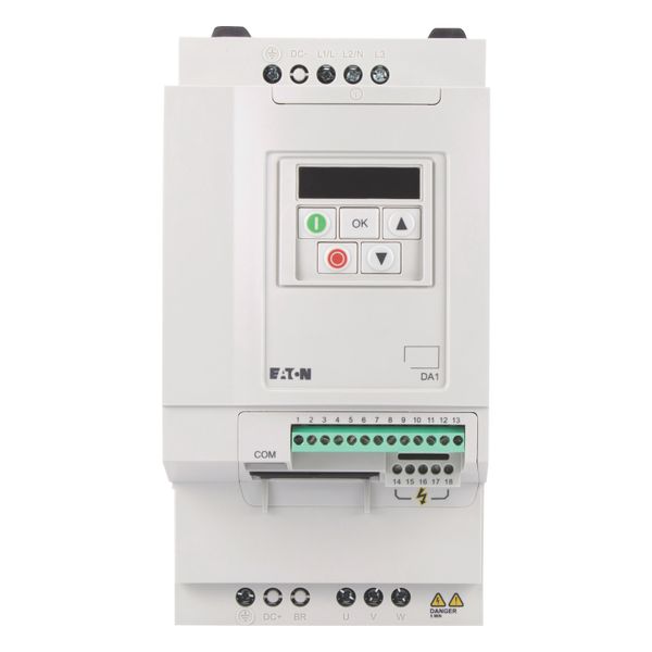Variable frequency drive, 400 V AC, 3-phase, 14 A, 5.5 kW, IP20/NEMA 0, Radio interference suppression filter, 7-digital display assembly image 20