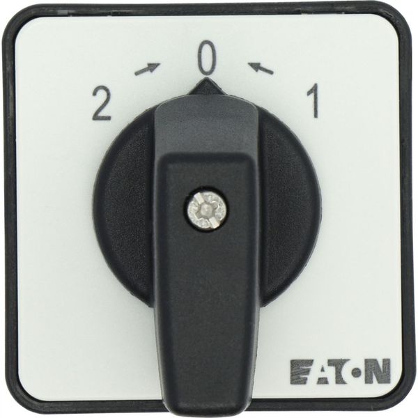 Universal control switches, T0, 20 A, center mounting, 3 contact unit(s), Contacts: 6, Spring-return from positions 1 and 2, 45 °, momentary, 2>0 image 18