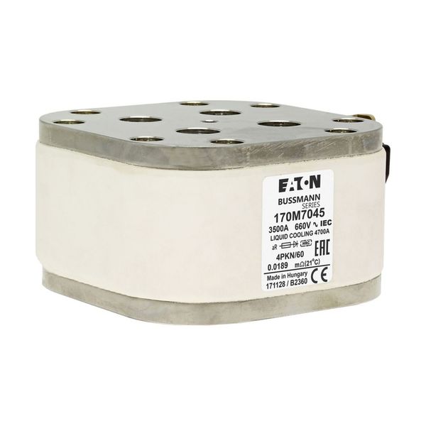 Fuse-link, high speed, 3500 A, AC 660 V, size 4, 120 x 105 x 59 mm, aR, IEC, single indicator image 17