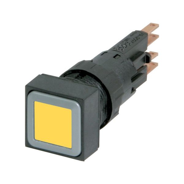Illuminated pushbutton actuator, yellow, momentary image 4
