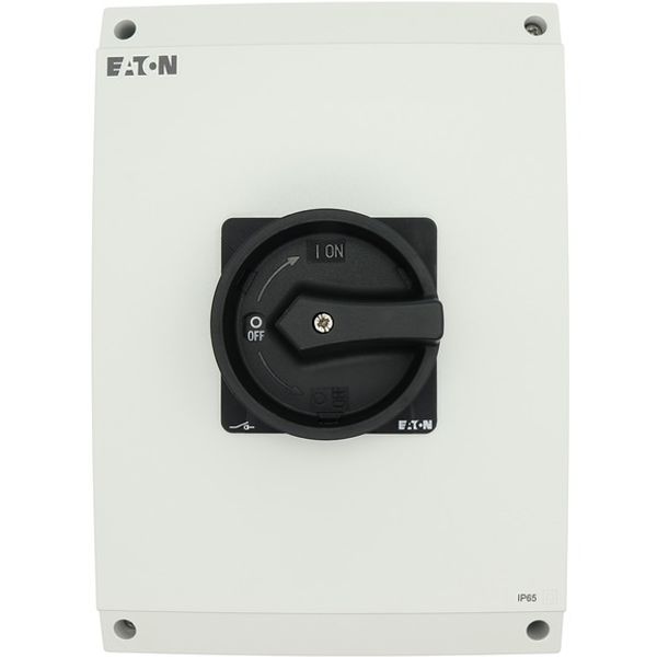 Main switch, P3, 100 A, surface mounting, 3 pole, 1 N/O, 1 N/C, STOP function, With black rotary handle and locking ring, Lockable in the 0 (Off) posi image 3