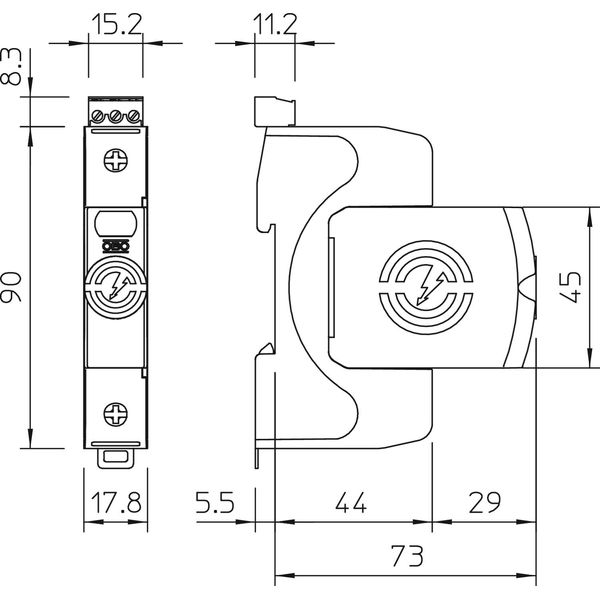 V50-1+FS-280 CombiController V50 1-pole 280V image 2