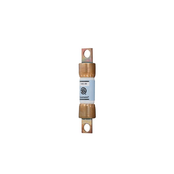 Eaton Bussmann series Tron KAC high speed fuse, 25A, 200 kAIC, Non Indicating, High speed fuse, Blade end X blade end, Stud image 7