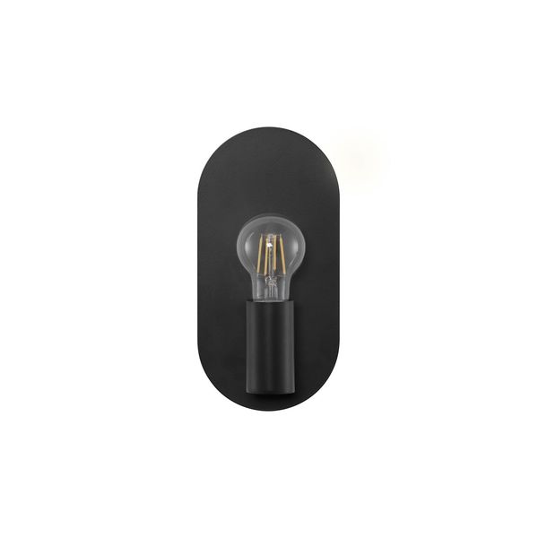 Black Metal LED E27 1x12 Watt 230 Volt IP20 Bulb Excluded D: 12.5 W: 10 H: 25 cm image 1