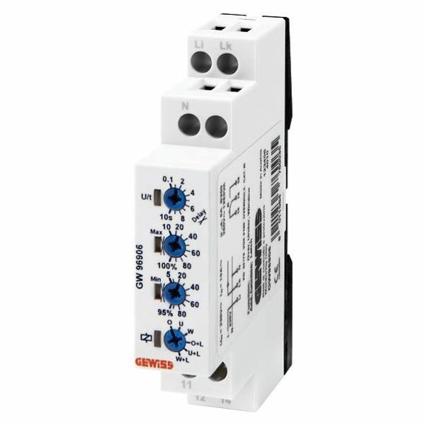 CURRENT MONITORING RELAY - 1 PHASE AC ELECTRICAL SYSTEM - 230V ac 50/60Hz - 1 MODULE image 2
