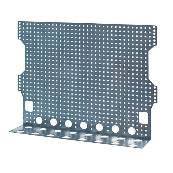 PM2x18G mounting plate perforated - bent for the socket image 1