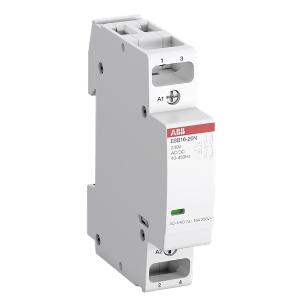 ESB16-20N-02 Installation Contactor (NO) 16 A - 2 NO - 0 NC - 42 V - Control Circuit DC image 1