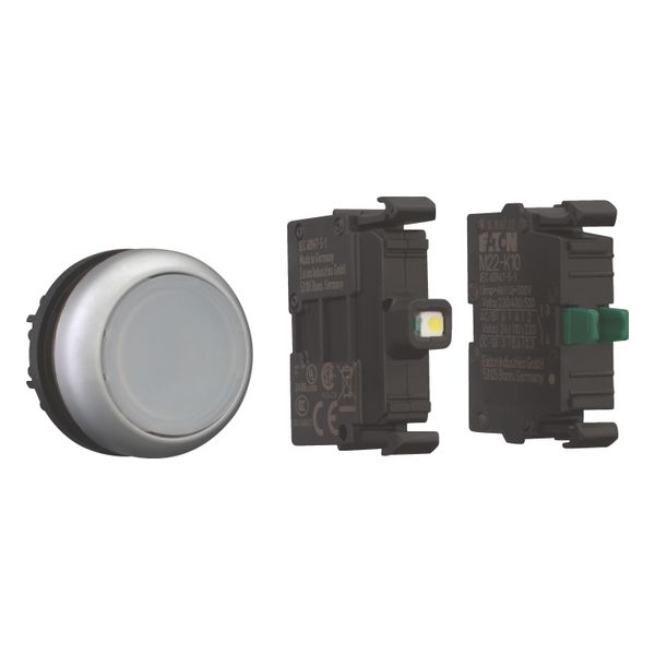 Illuminated pushbutton actuator, RMQ-Titan, flush, momentary, white, Blister pack for hanging image 8